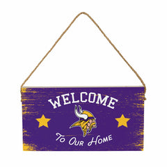 Minnesota Vikings Wood Wall Sign, 6x11, NFL, Home