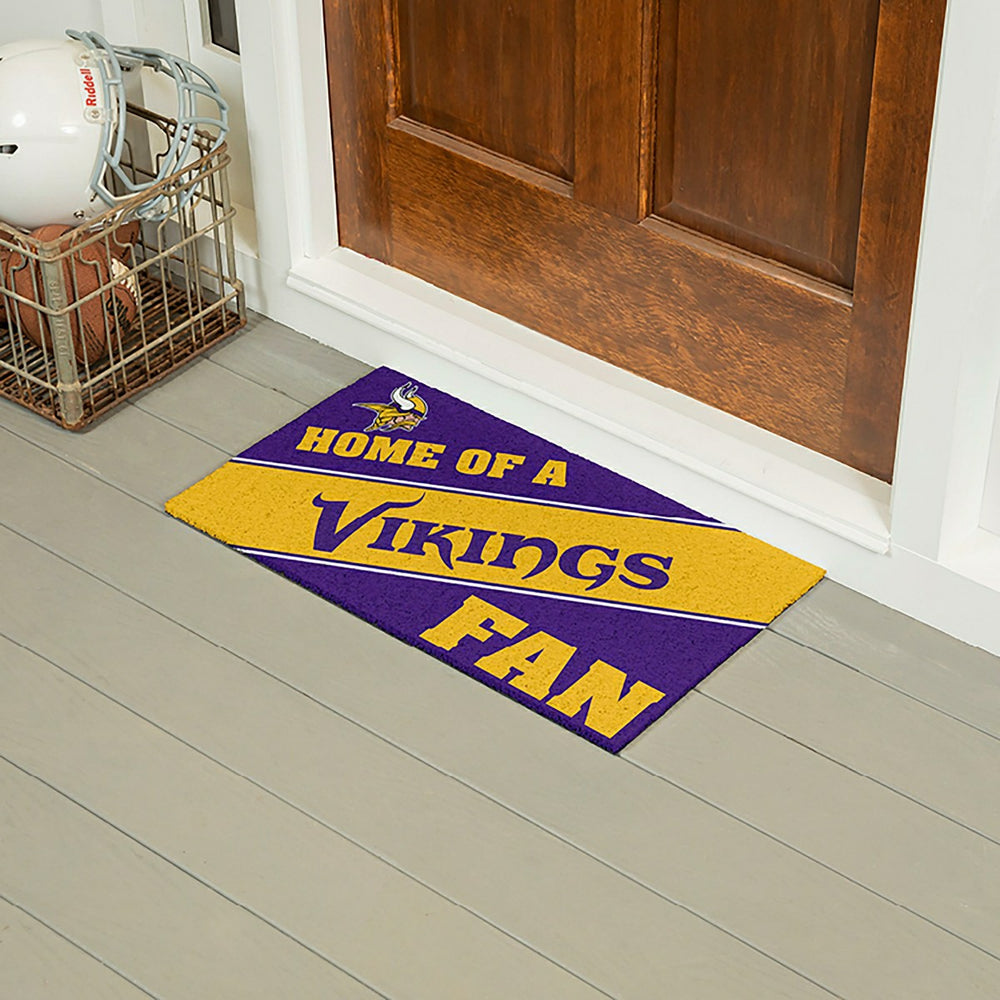 Minnesota Vikings, PVC Mat COLOR, Home of a Fan, NFL