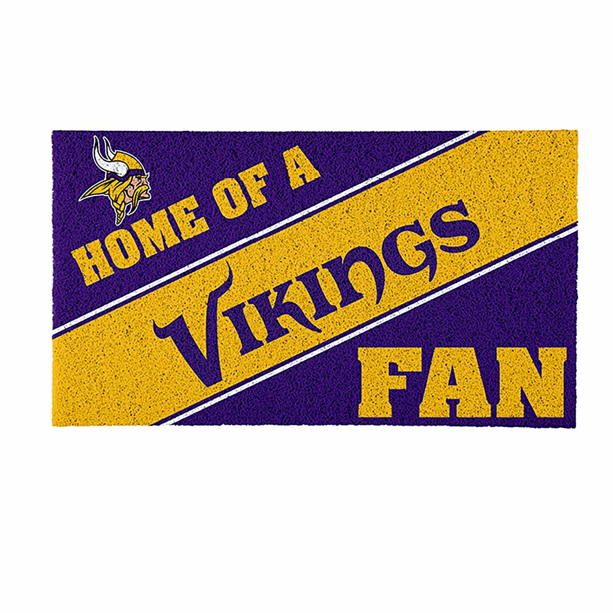 Minnesota Vikings, PVC Mat COLOR, Home of a Fan, NFL