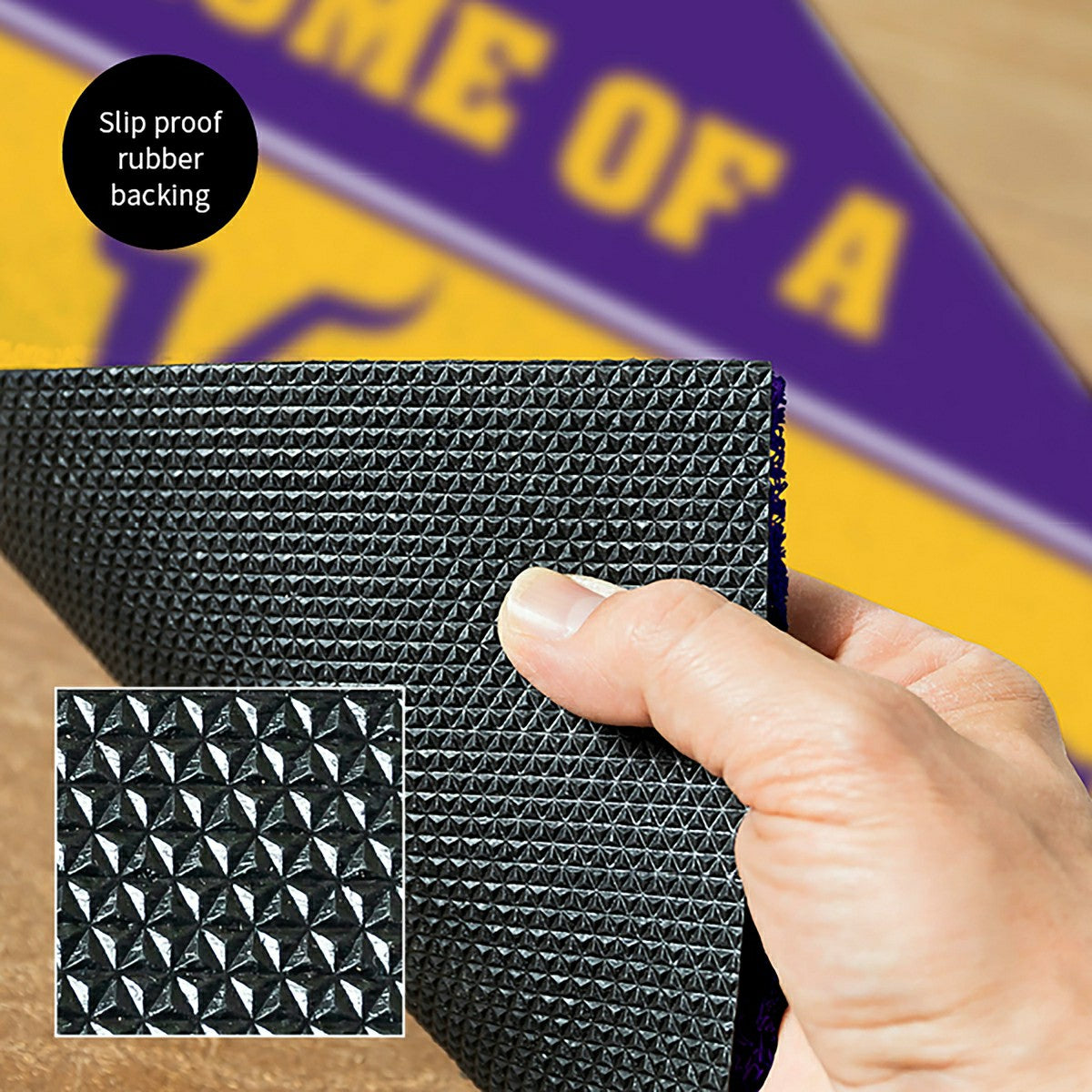 Minnesota Vikings, PVC Mat COLOR, Home of a Fan, NFL