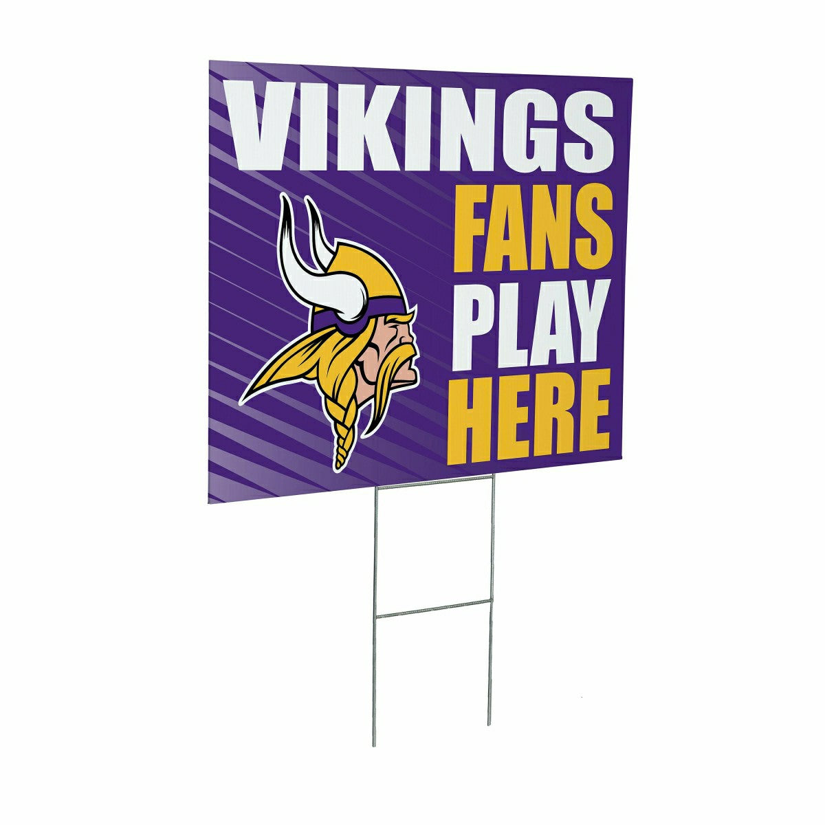 Minnesota Vikings Coroplast Yard Sign "Fans Play Here", NFL, Home