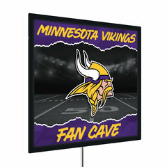 Minnesota Vikings 23"H x 23"L LED Wall Decor, Edgelite, Square, NFL, Home