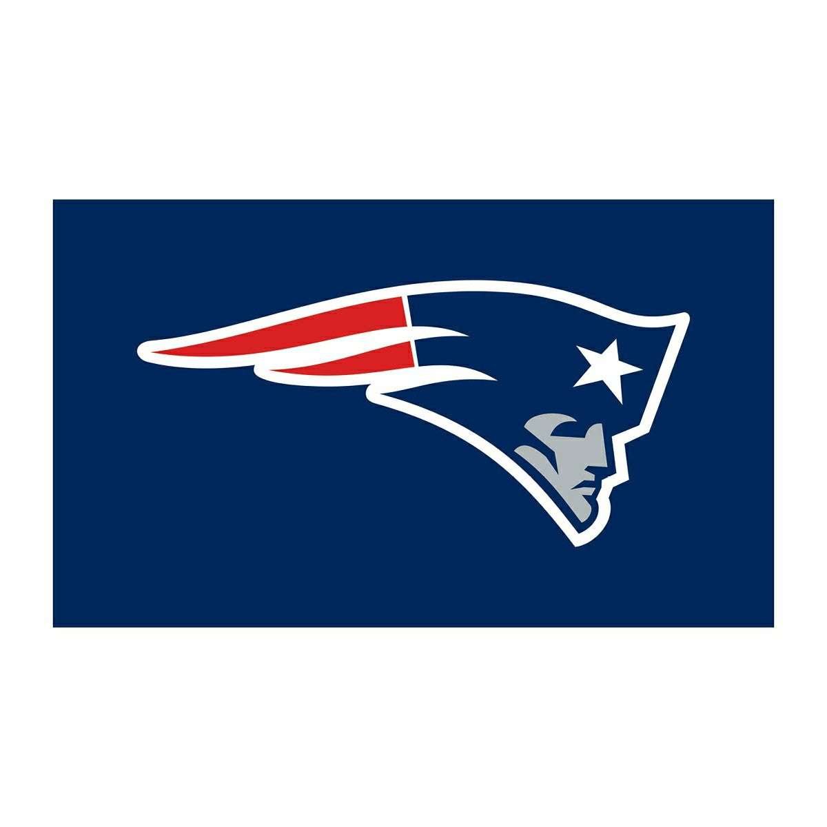 Full Color PVC Mat, 16" x 28", New England Patriots, NFL