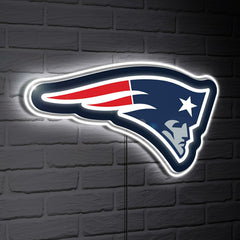 New England Patriots LED Wall Decor, Glazelite, Logo, NFL, Home