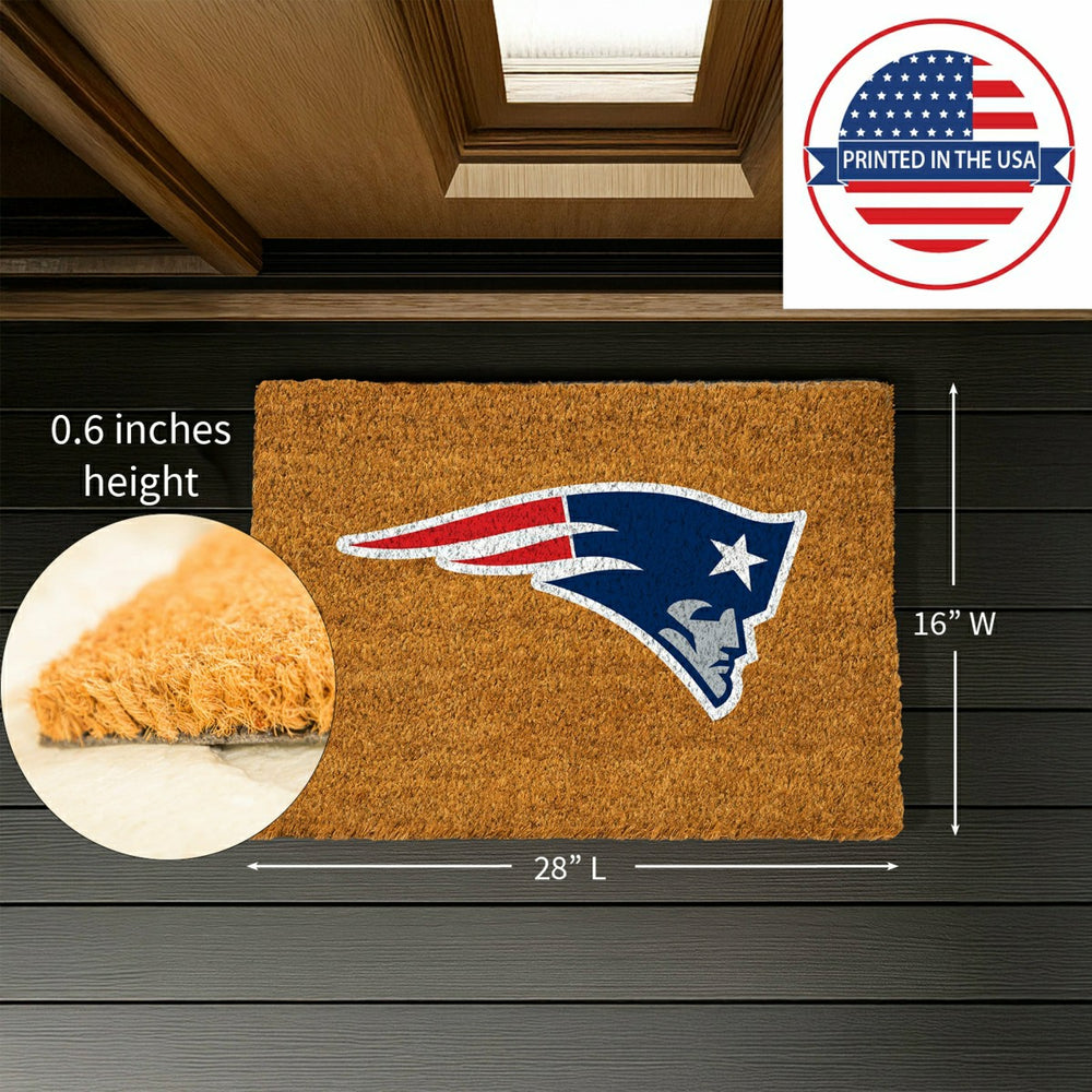 Coir Mat, 16"x28", New England Patriots, NFL