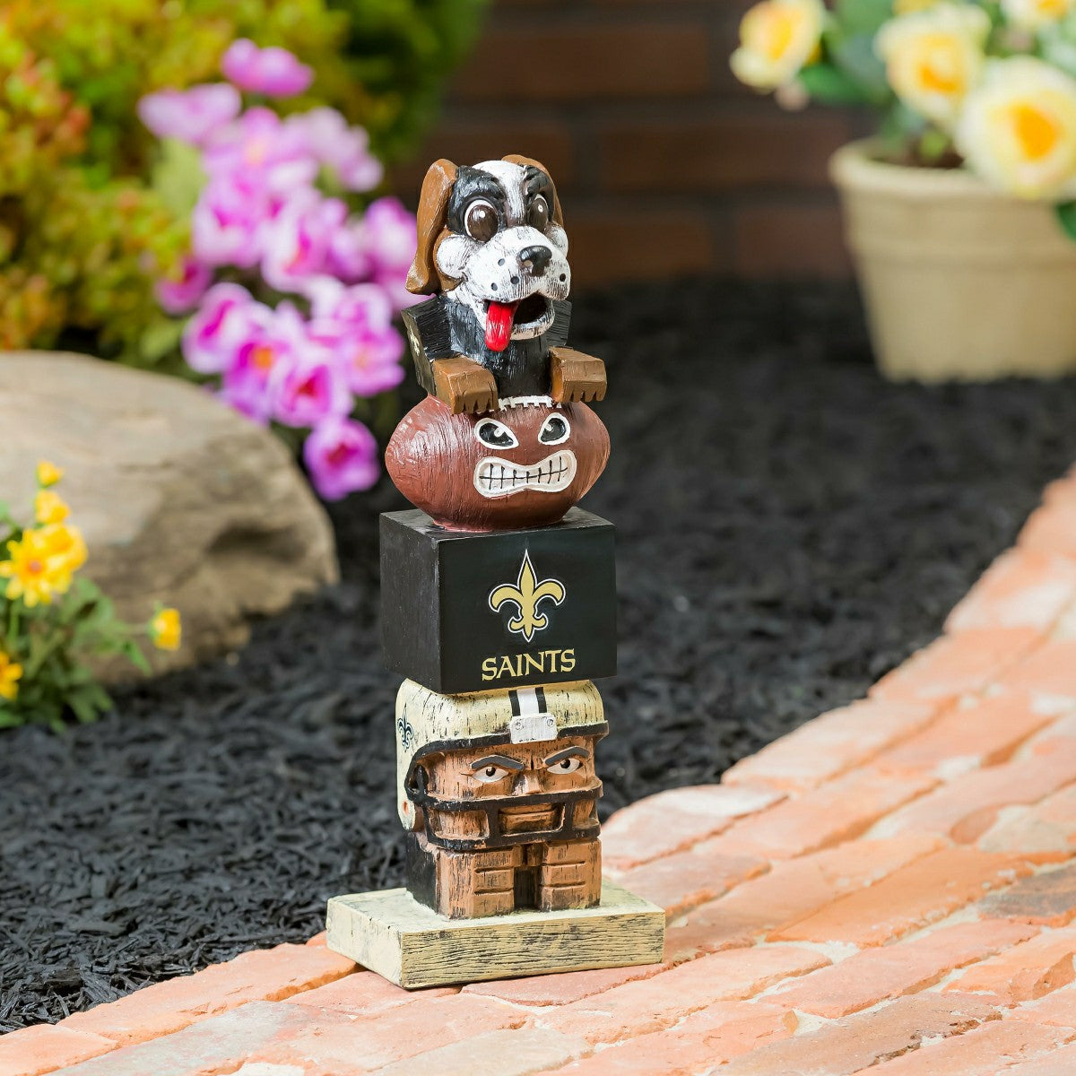 New Orleans Saints Tiki Team Totem Garden Statue, NFL, Home