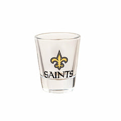 New Orleans Saints 4-Piece Ceramic and Glass 2oz. Shot Glass Set, NFL, Home