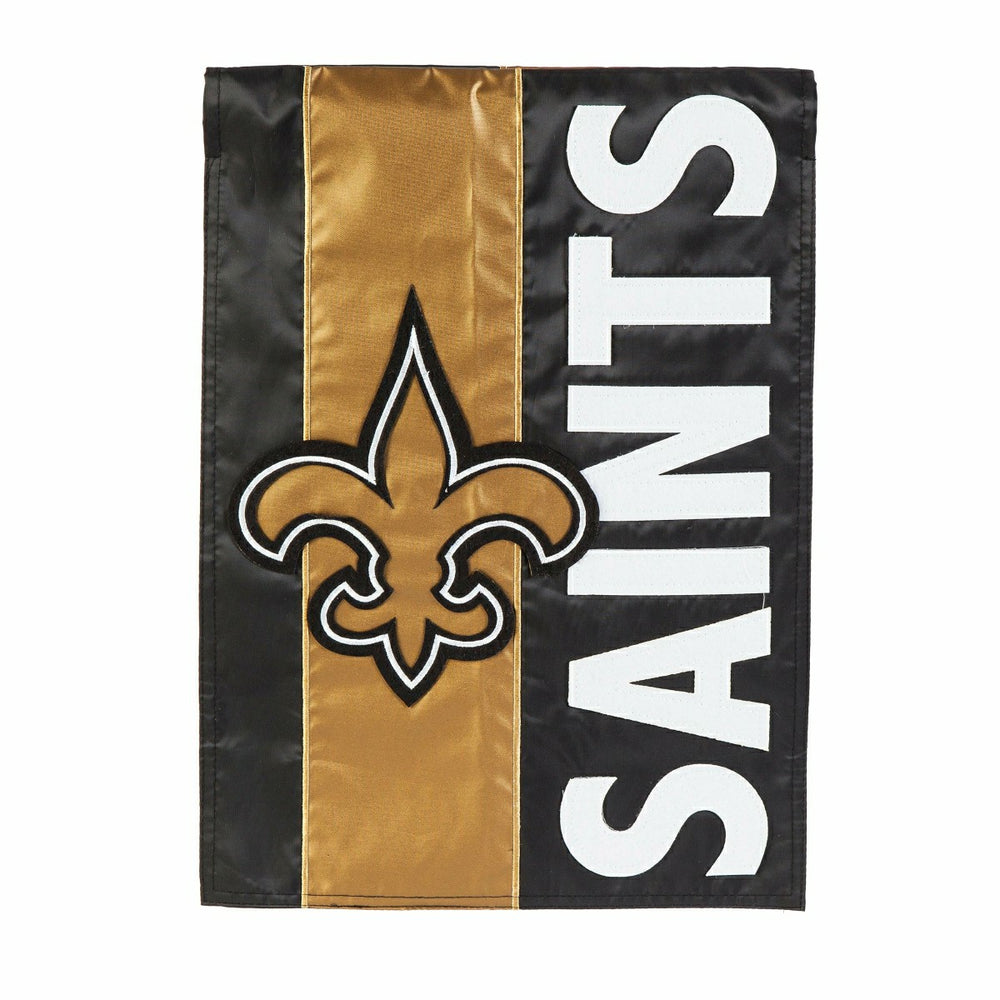 Double-Sided Embellished NFL Team Pride Applique House Flag, New Orlea, NFL, Home