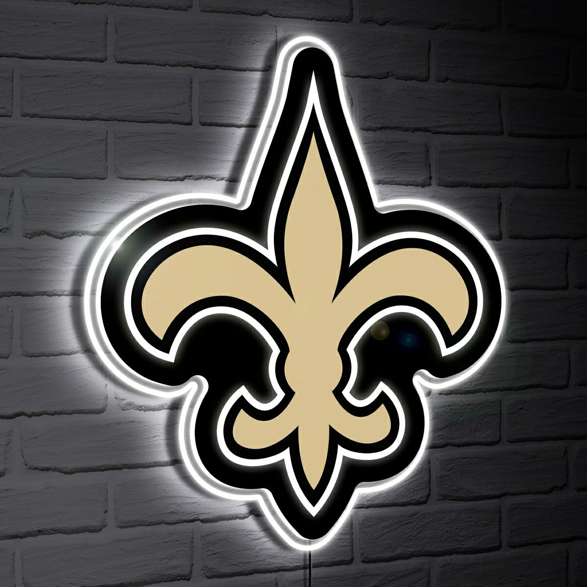 New Orleans Saints LED Wall Decor, Glazelite, Logo, NFL, Home