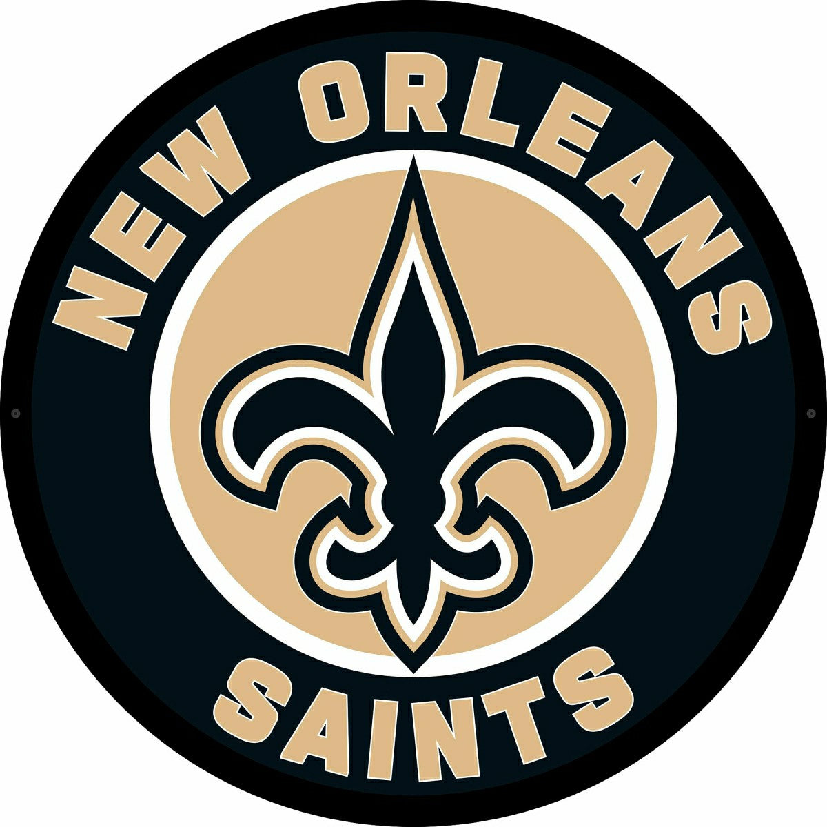 LED Wall Decor, Round, New Orleans Saints, NFL, Home