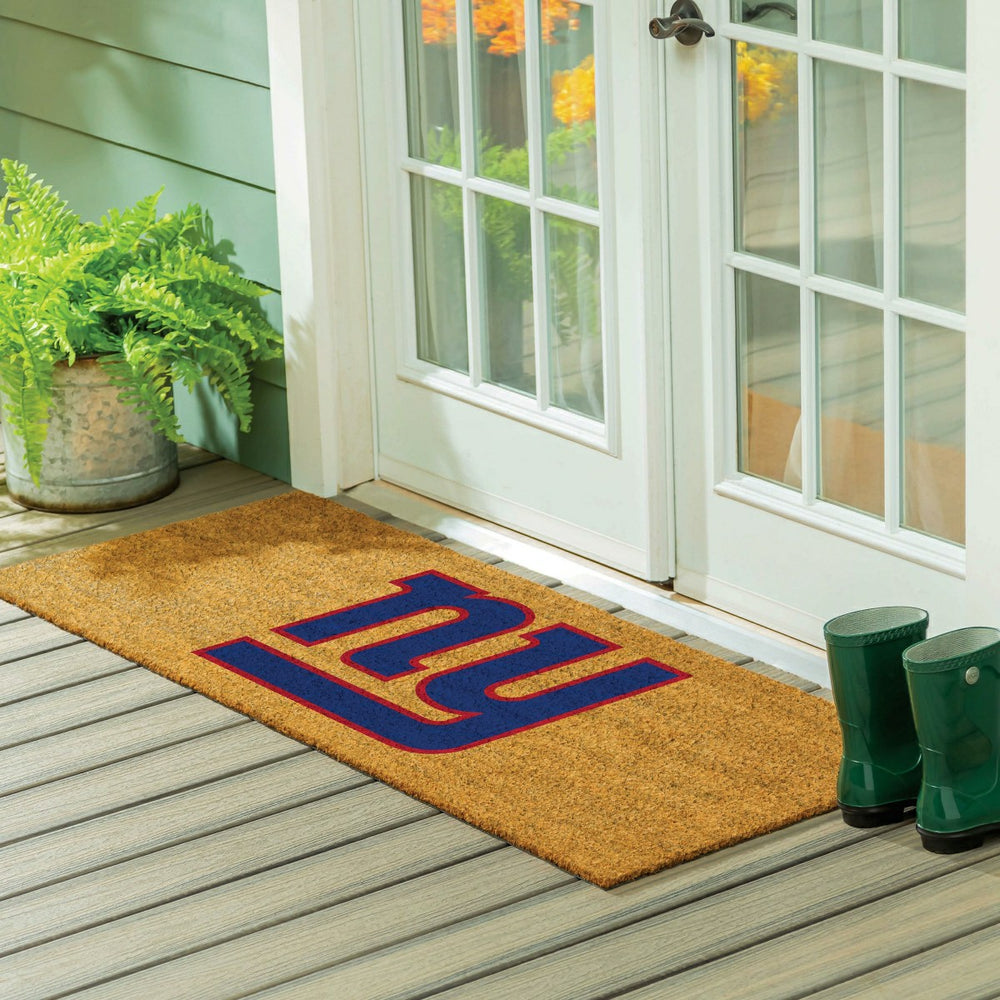 New York Giants Extra Large Full Color Coir Mat, 60"x24", NFL