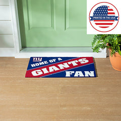 New York Giants, PVC Mat COLOR, Home of a Fan, NFL