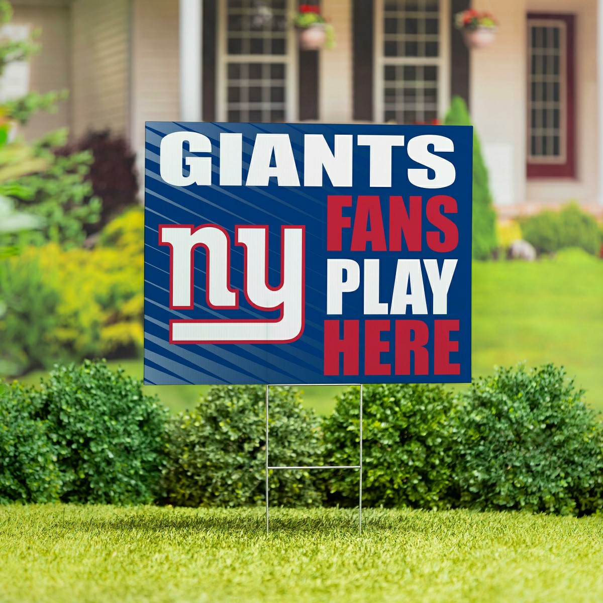 New York Giants Coroplast Yard Sign "Fans Play Here", NFL, Home