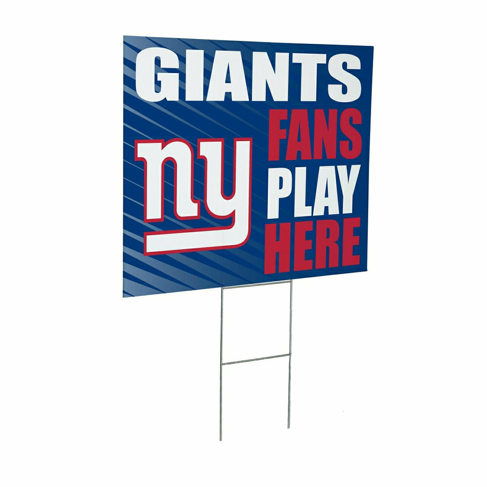 New York Giants Coroplast Yard Sign "Fans Play Here", NFL, Home