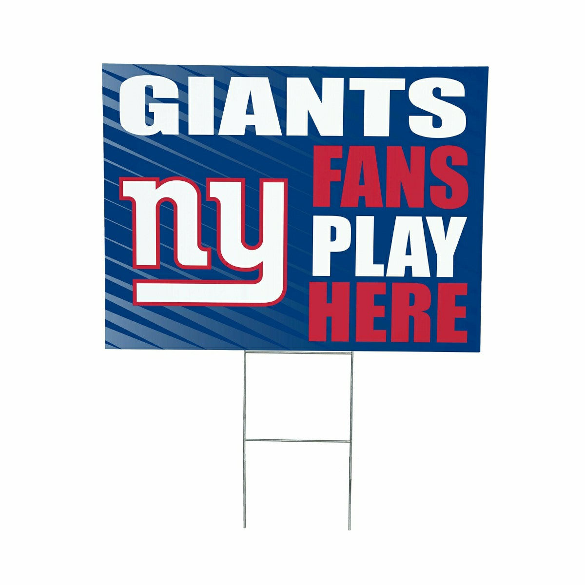 New York Giants Coroplast Yard Sign "Fans Play Here", NFL, Home