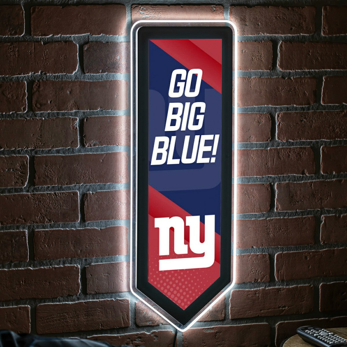 LED Wall Decor, Pennant, New York Giants, NFL, Home