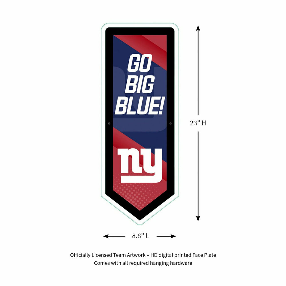 LED Wall Decor, Pennant, New York Giants, NFL, Home