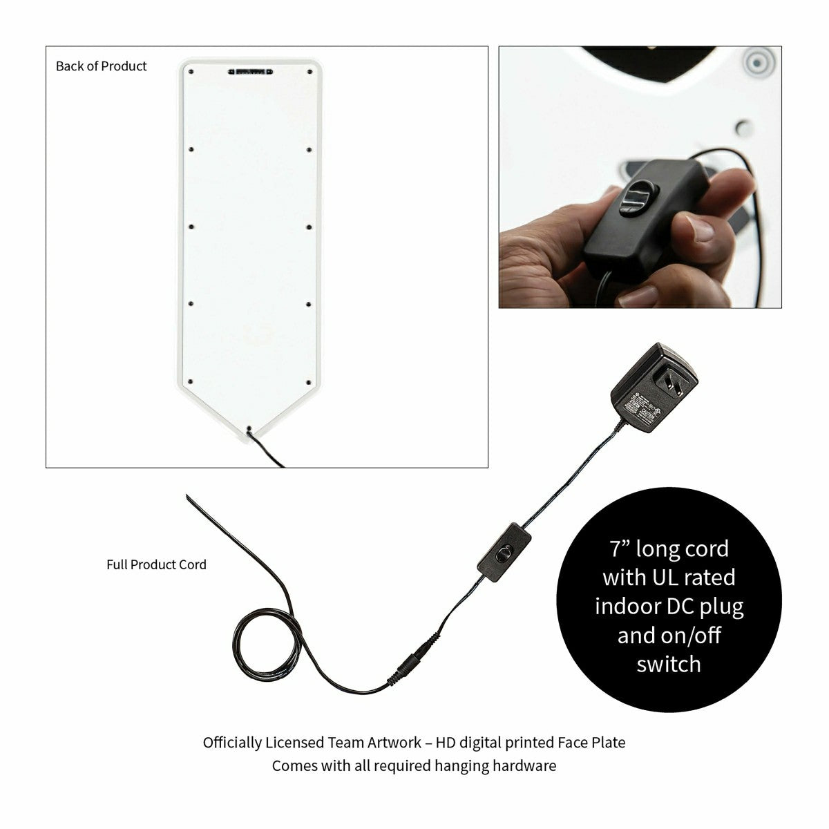LED Wall Decor, Pennant, New York Giants, NFL, Home
