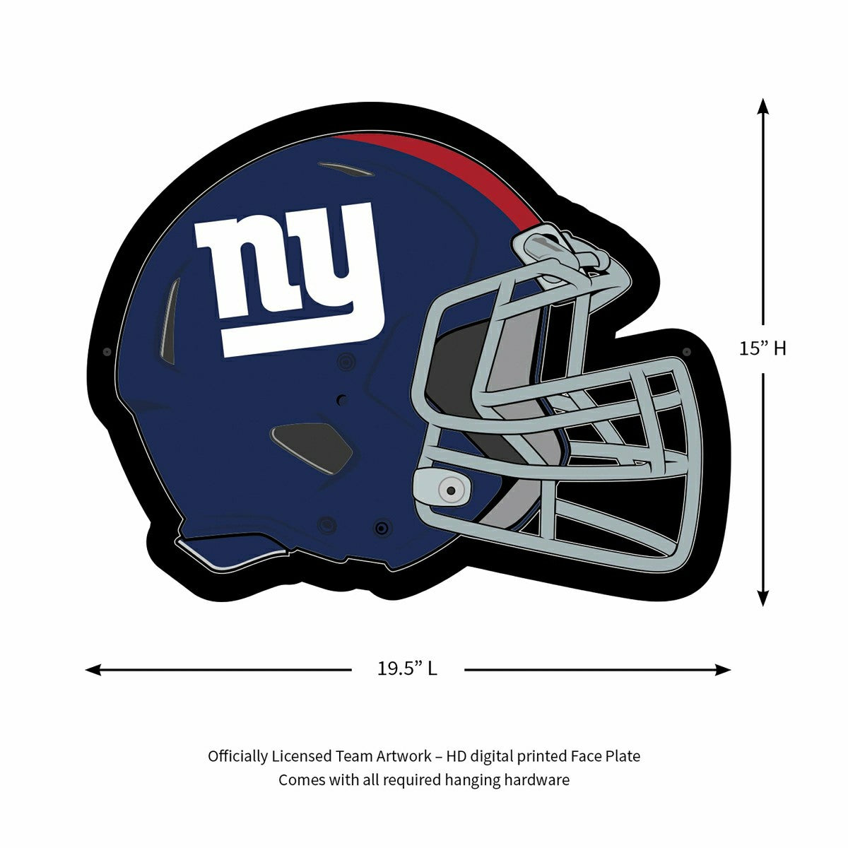 LED Wall Decor, Helmet, New York Giants, NFL, Home