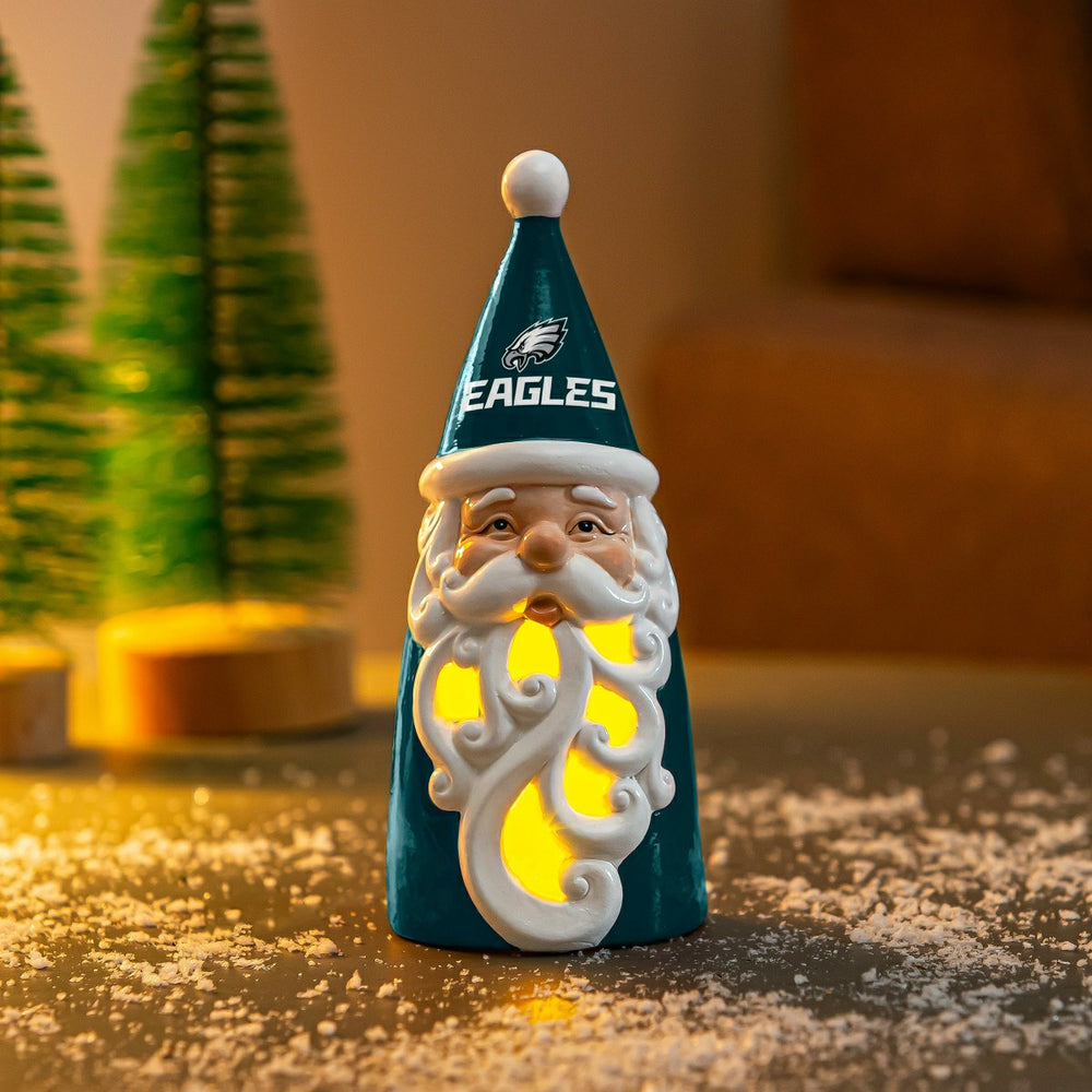 Philadelphia Eagles Santa LED Statuary, 8", NFL, Home
