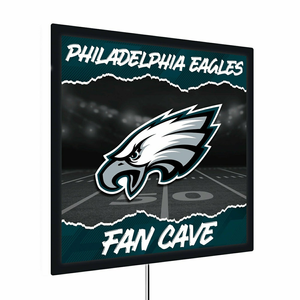 Philadelphia Eagles 23"H x 23"L LED Wall Decor, Edgelite, Square, NFL, Home