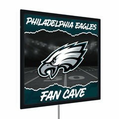 Philadelphia Eagles 23"H x 23"L LED Wall Decor, Edgelite, Square, NFL, Home