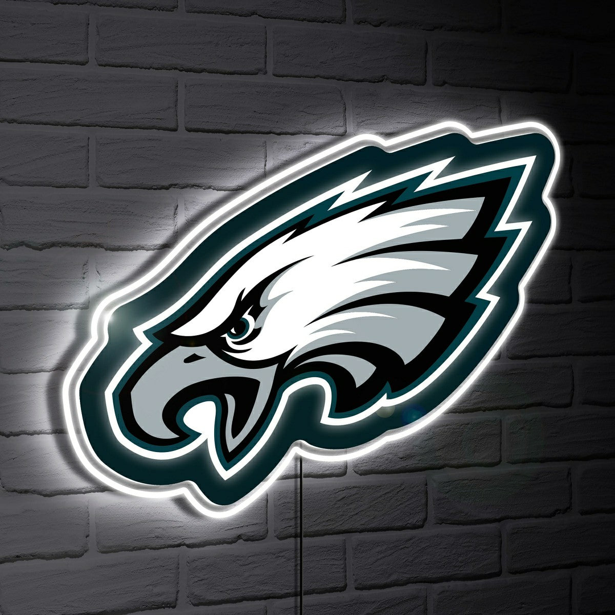 Philadelphia Eagles LED Wall Decor, Glazelite, Logo, NFL, Home