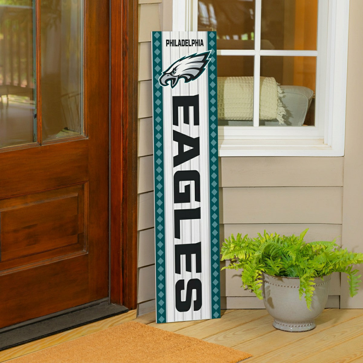 47" Double Sided Leaner, Philadelphia Eagles, Christmas, NFL, Home