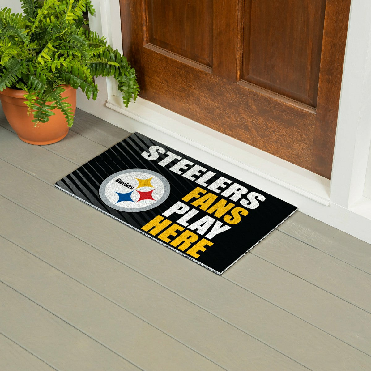 Pittsburgh Steelers Fan Mat, 28"x16", NFL