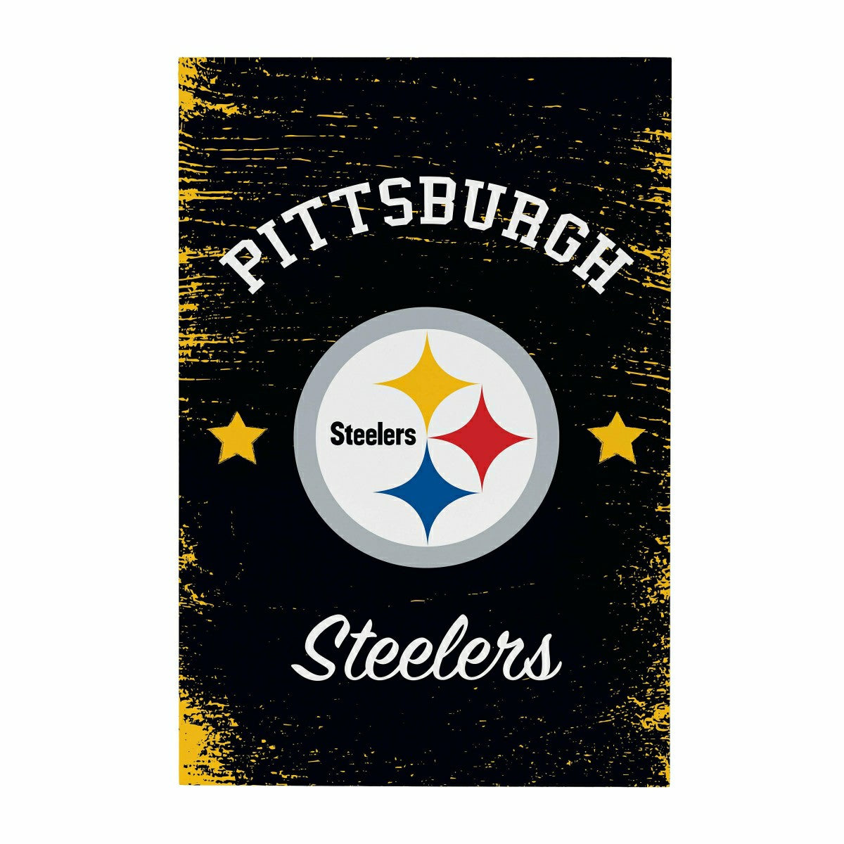 Pittsburgh Steelers Wood Wall Sign, 16x24, NFL, Home