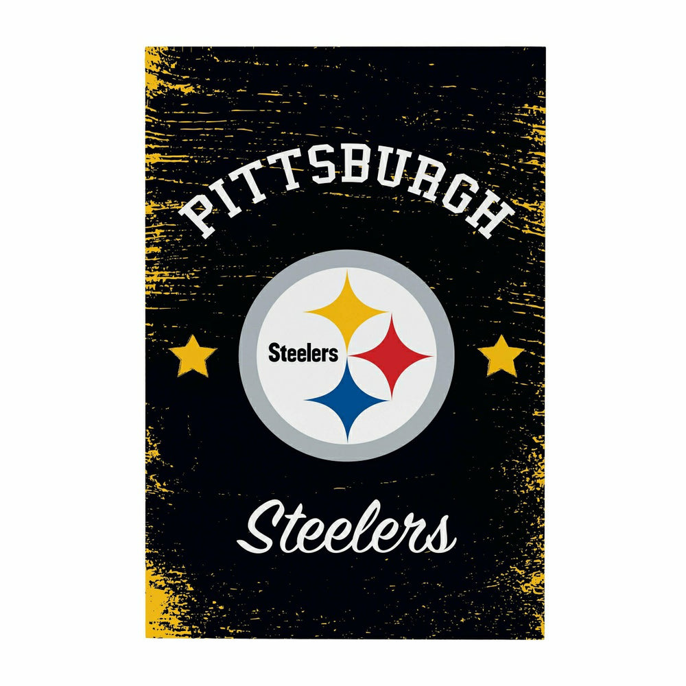 Pittsburgh Steelers Wood Wall Sign, 16x24, NFL, Home