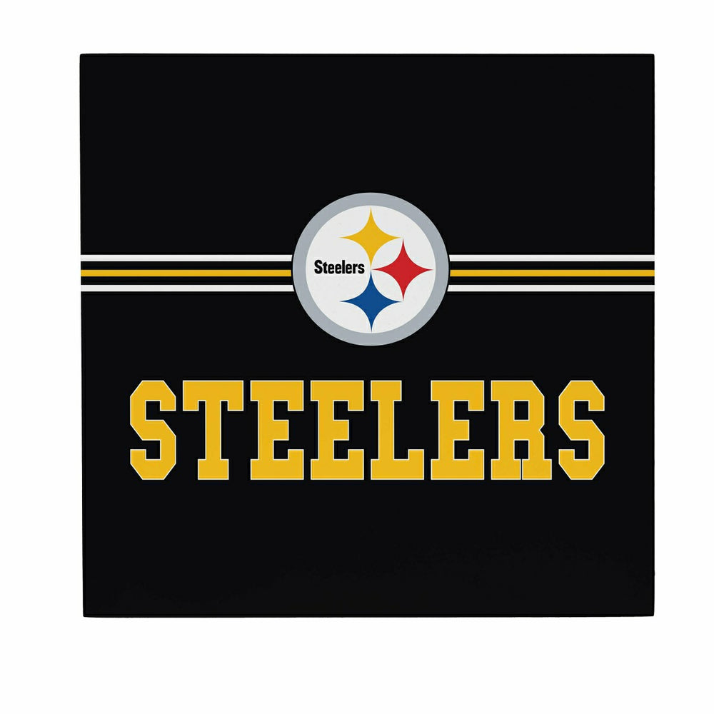 Pittsburgh Steelers Wood Wall Sign, 12x12, NFL, Home