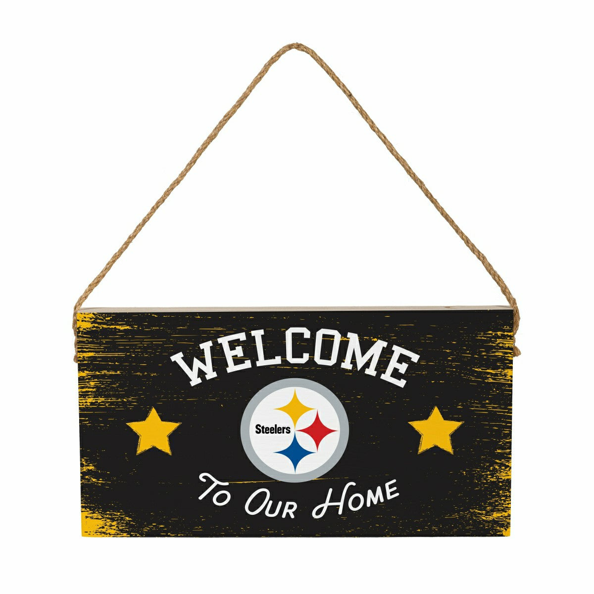 Pittsburgh Steelers Wood Wall Sign, 6x11, NFL, Home