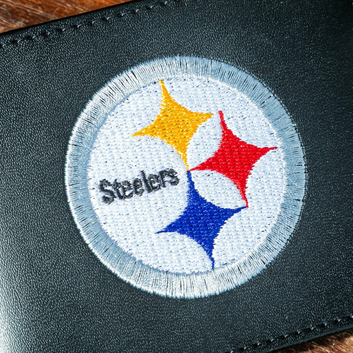 Pittsburgh Steelers Black Bi-Fold Embroidered Wallet w/ RFID Blocking, NFL, Home