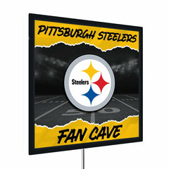Pittsburgh Steelers 23"H x 23"L LED Wall Decor, Edgelite, Square, NFL, Home