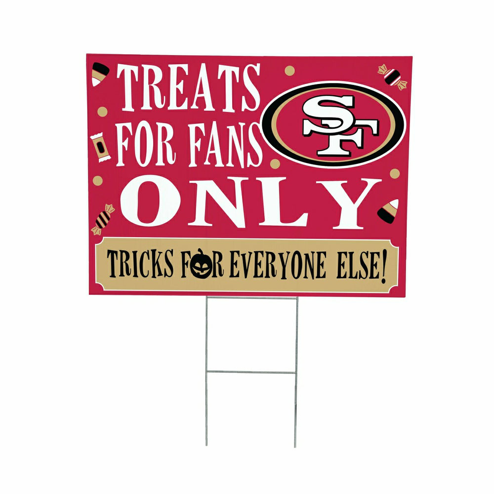 San Francisco 49ers Yard Sign, Halloween Treats for Fans, NFL, Home