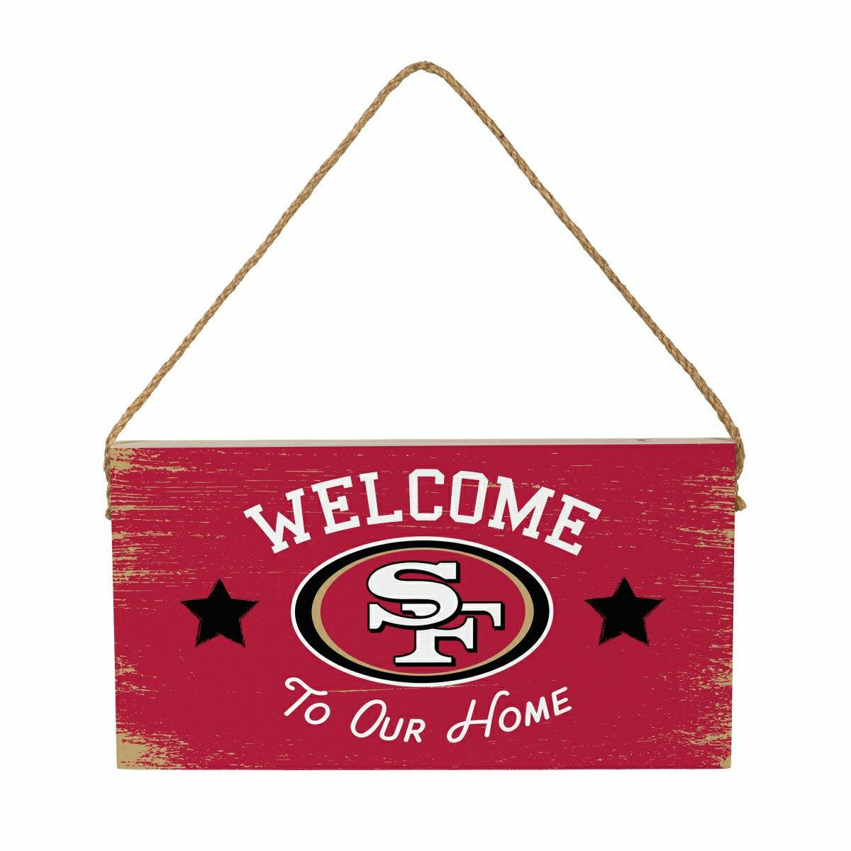 San Francisco 49ers Wood Wall Sign, 6x11, NFL, Home