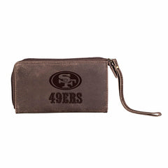 Wristlet Wallet, Brown, San Francisco 49ers, NFL, Home