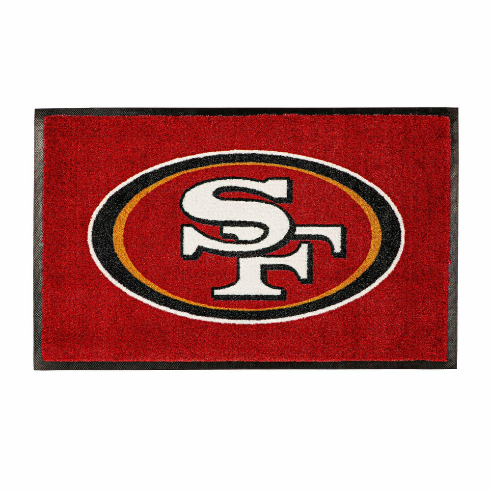 3'x5' Large USA Indoor Outdoor Outdoor Entryway Mat, San Francisco 49e, NFL