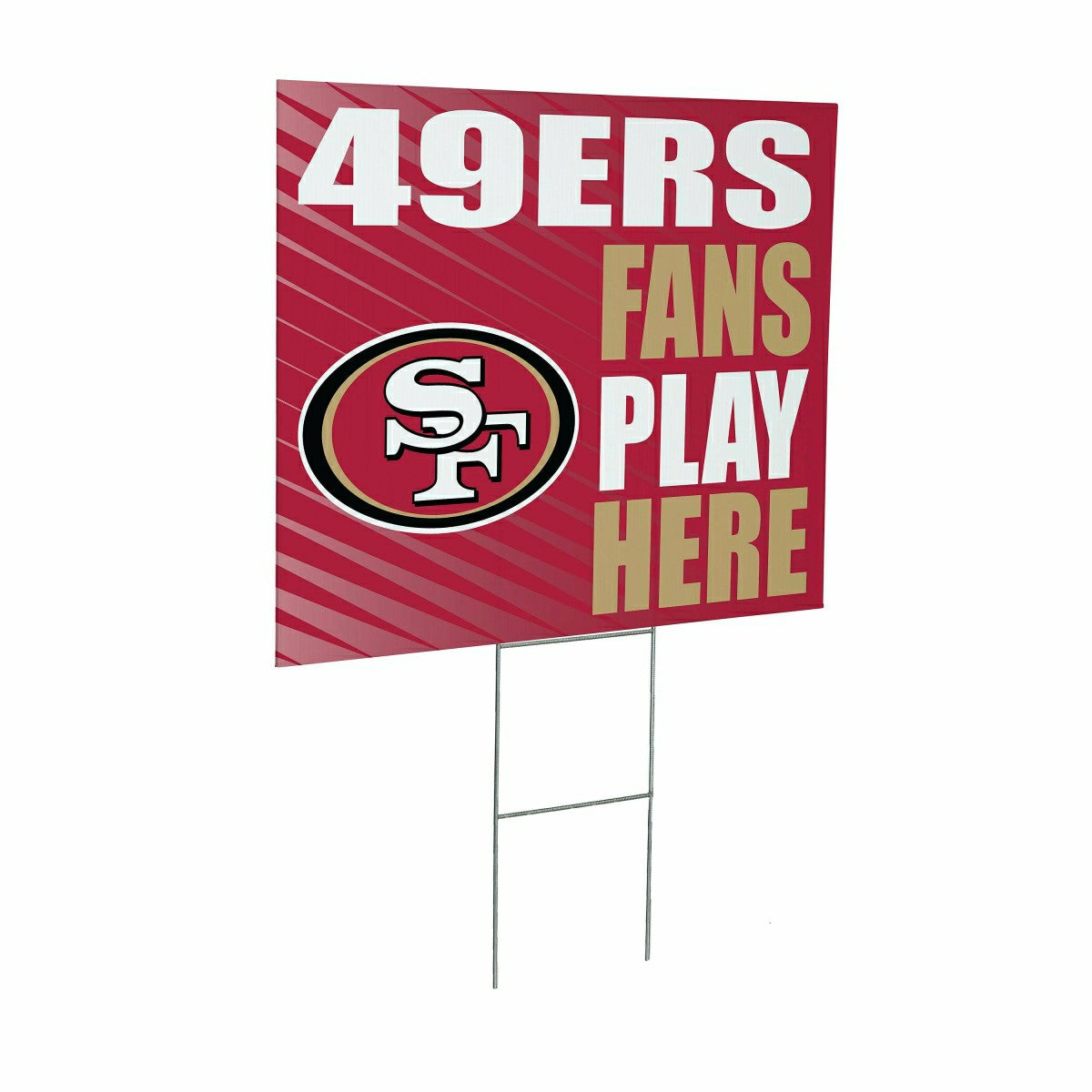 San Francisco 49ers Coroplast Yard Sign "Fans Play Here", NFL, Home