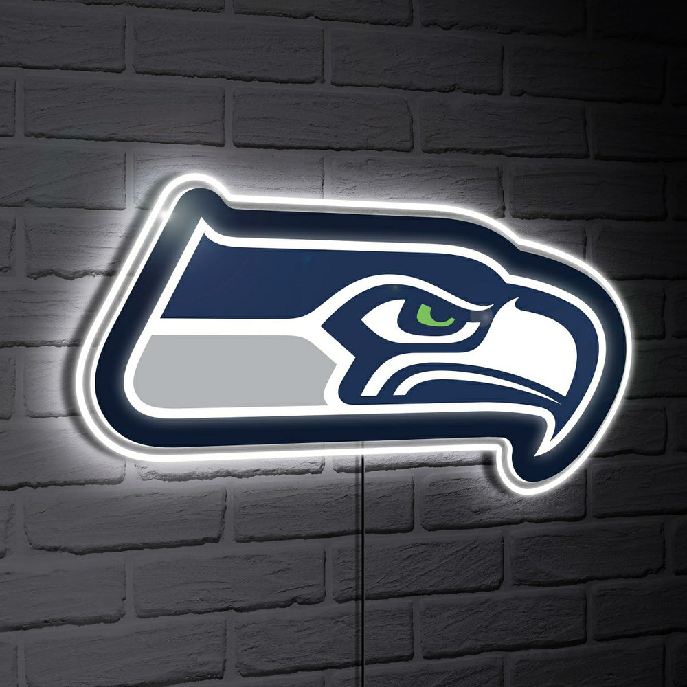 Seattle Seahawks LED Wall Decor, Glazelite, Logo, NFL, Home