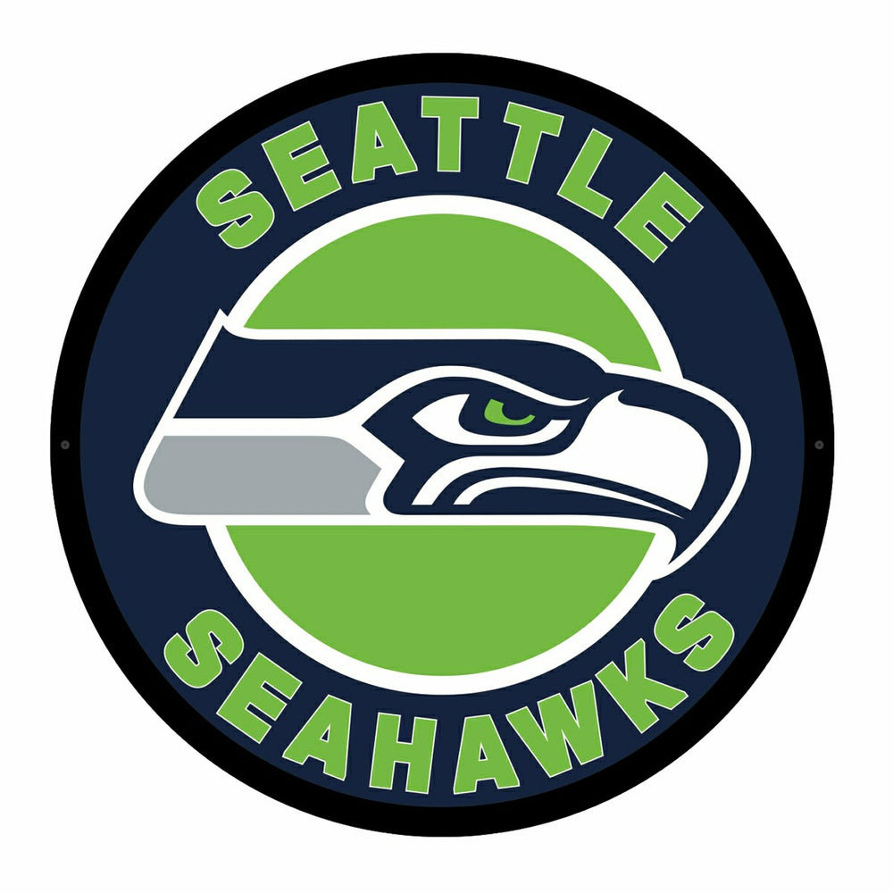 LED Wall Decor, Round, Seattle Seahawks, NFL, Home