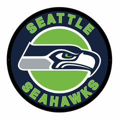 LED Wall Decor, Round, Seattle Seahawks, NFL, Home