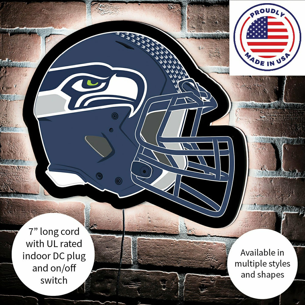 LED Wall Decor, Helmet, Seattle Seahawks, NFL, Home