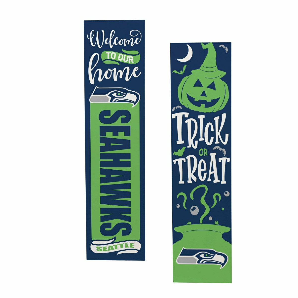 47" Double Sided Leaner, Seattle Seahawks, Halloween, NFL, Home