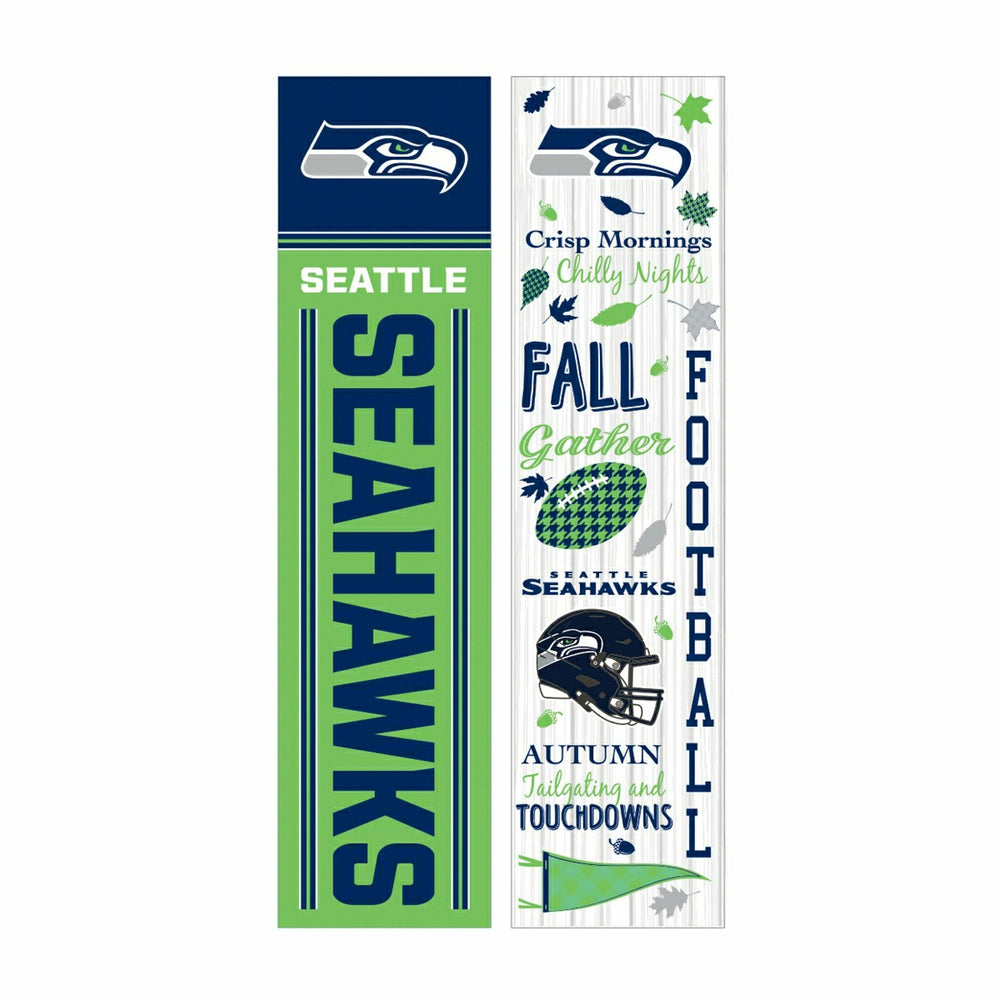 46" Double Sided Leaner, Seattle Seahawks, Fall Seasonal, NFL, Home