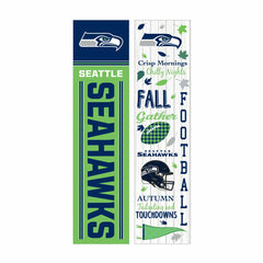 46" Double Sided Leaner, Seattle Seahawks, Fall Seasonal, NFL, Home