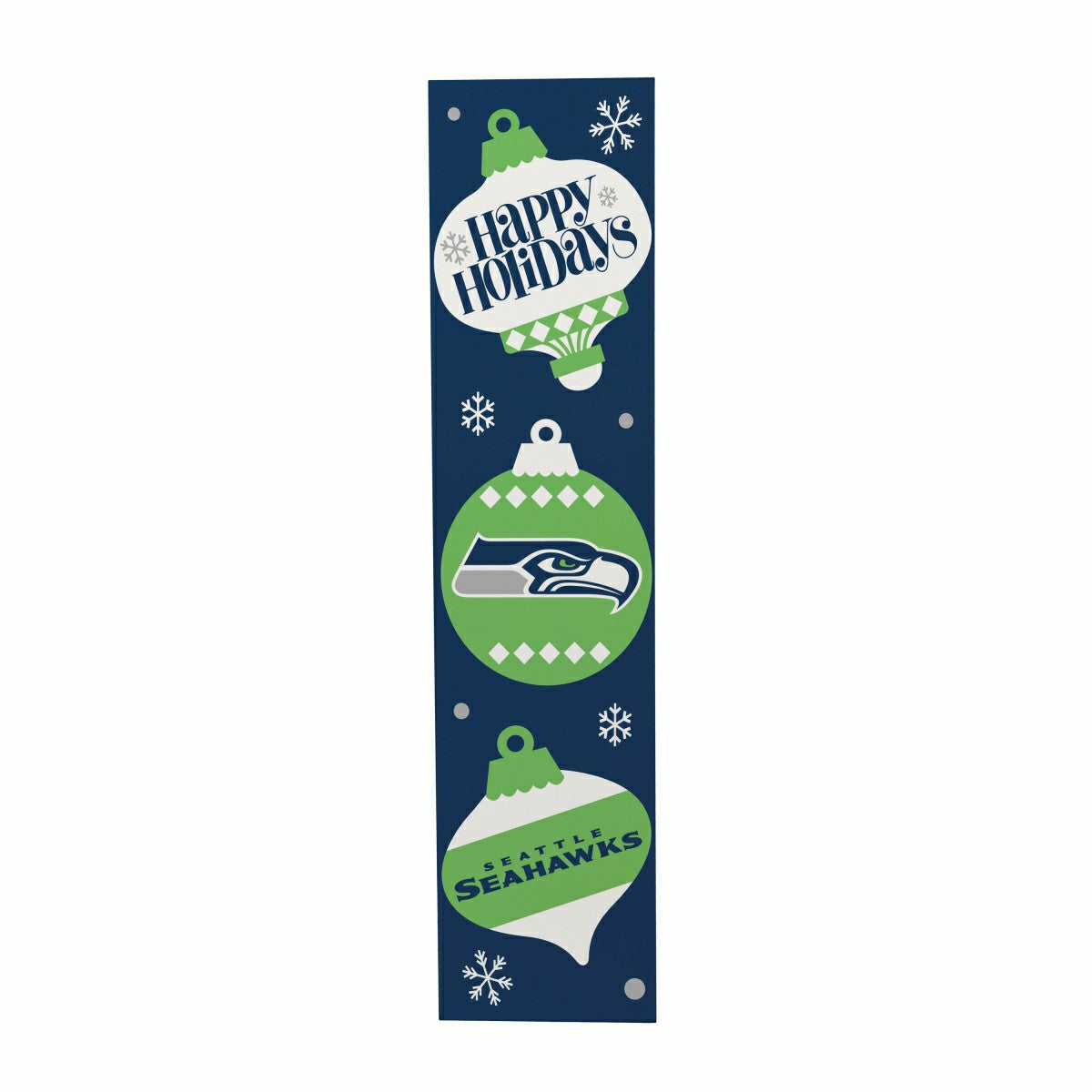 47" Double Sided Leaner, Seattle Seahawks, Christmas, NFL, Home