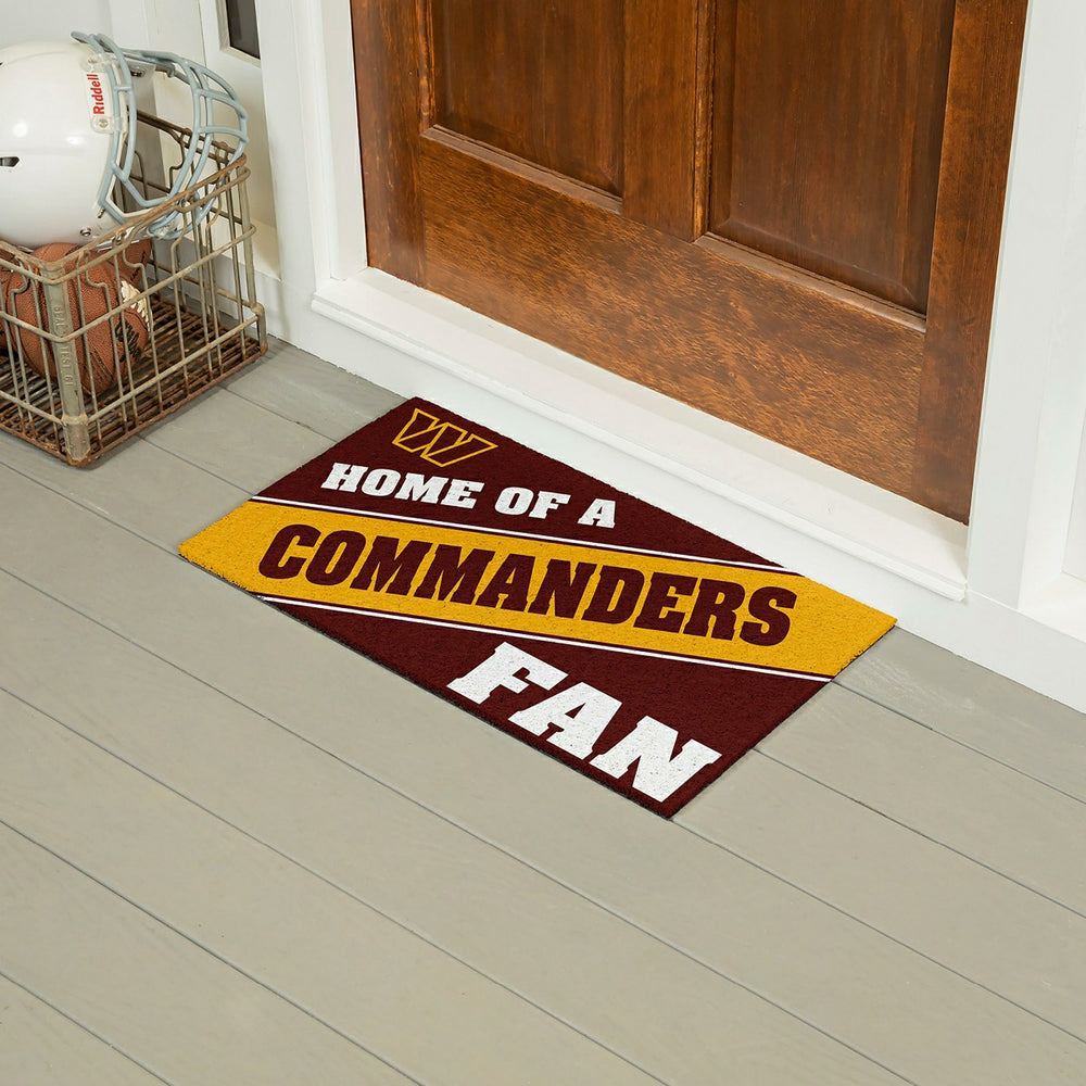Washington Commanders, PVC Mat COLOR, Home of a Fan, NFL