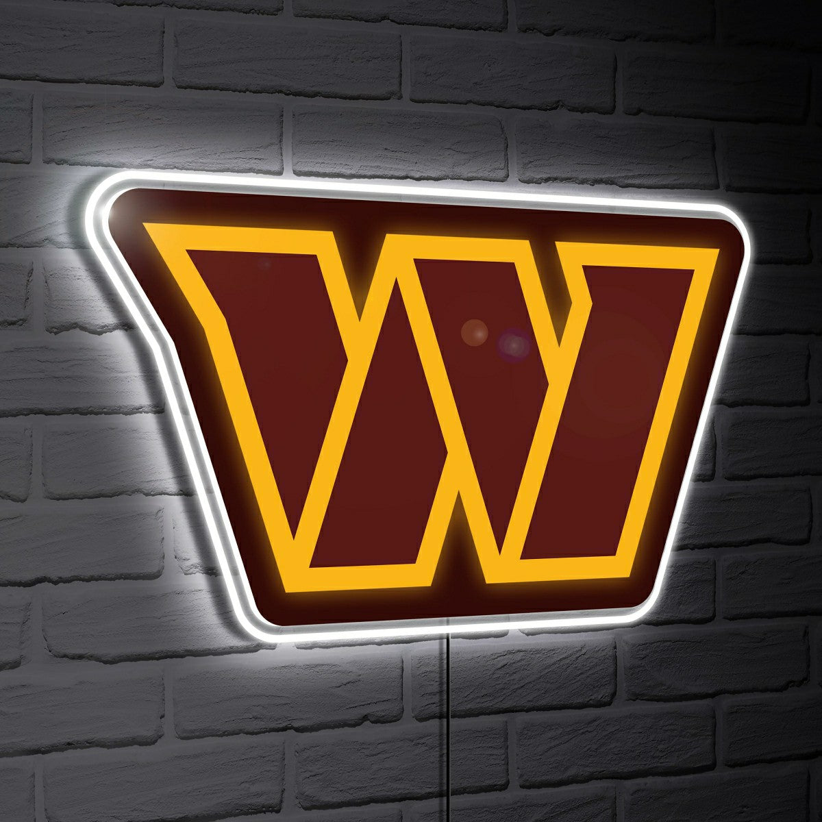 Washington Commanders LED Wall Decor, Glazelite, Logo, NFL, Home